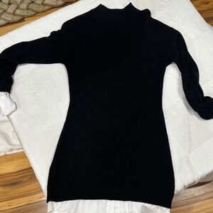 Central Park West Black Midi Dress